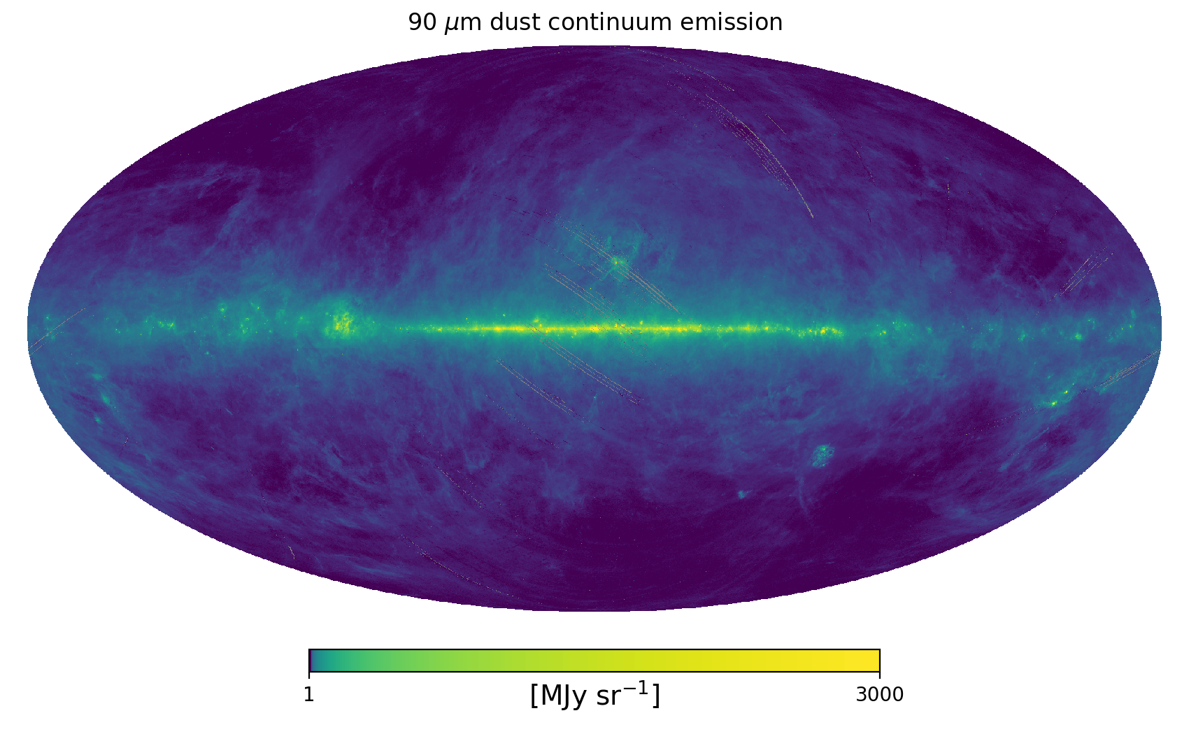 <span style="font-size:16px;position:relative;top:-50px">The AKARI Far-Infrared All-Sky Survey Maps ([Doi, Takita, Ootsubo, *et al.* 2015, *PASJ*, **67**, 50](https://academic.oup.com/pasj/article/67/3/50/1505682))</span>